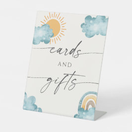 Karten und Geschenke Baby Shower Sonnenschein Sockelschild