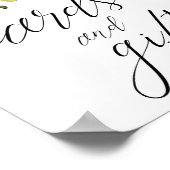 Karten und Geschenke Babydusche Schild rot Rosa Bl (Ecke)