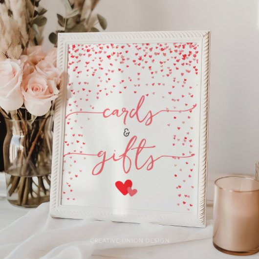 Karten und Geschenke Babydusche signieren digital Poster