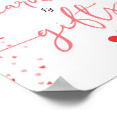 Karten und Geschenke Babydusche signieren digital Poster (Ecke)