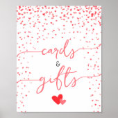 Karten und Geschenke Babydusche signieren digital Poster (Vorne)