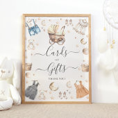 Karten und Geschenke Bekleidung Boho Gender Reveal Poster