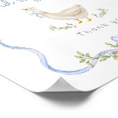 Karten und Geschenke Blaue Schleife Alberne Gänsed Poster (Ecke)