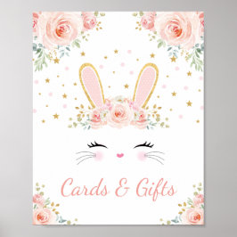 Karten und Geschenke / Blush Bunny Rabbit Party Poster