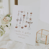 Karten und Geschenke Boho Beach Baby Dusche Sockelschild