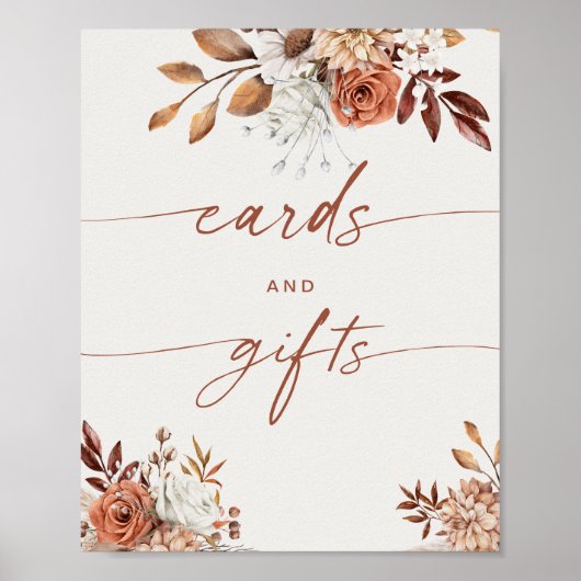 Karten und Geschenke Boho Brautparty Poster (Vorne)