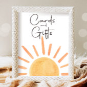 Karten und Geschenke Boho Little Sunshine Party Poster