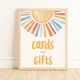 Karten und Geschenke Boho Sonnenschein in gedämpft Poster