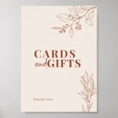 Karten und Geschenke Boho Wedding Sign Poster (Vorne)