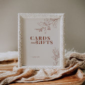 Karten und Geschenke Boho Wedding Sign Poster