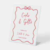 Karten und Geschenke Bow Hand gezeichnete Wavy Cou Sockelschild (Vorderseite)