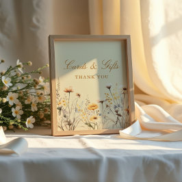 Karten und Geschenke Brautparty Vielen Dank Poster