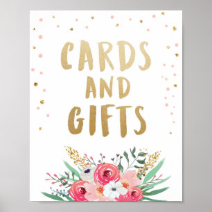 Karten und Geschenke Brunch Prickelnd Brautstrauß  Poster