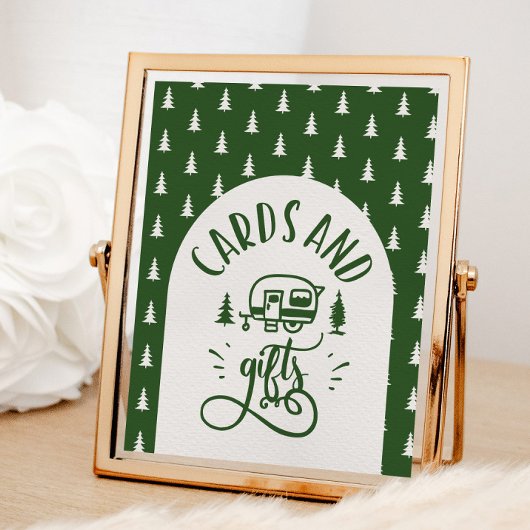 Karten und Geschenke Capming One Happy Camper Gebu Poster