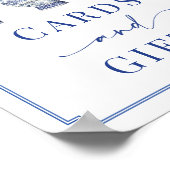 Karten und Geschenke Chinoiserie Brautparty Unters Poster (Ecke)