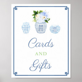 Karten und Geschenke Chinoiserie Chic Baby Dusche  Poster