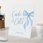 Karten und Geschenke Coquette Blue Bow Sockelschild (In SItu)