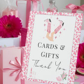 Karten und Geschenke Cowboy Stiefel & Bubbly Braut Sockelschild