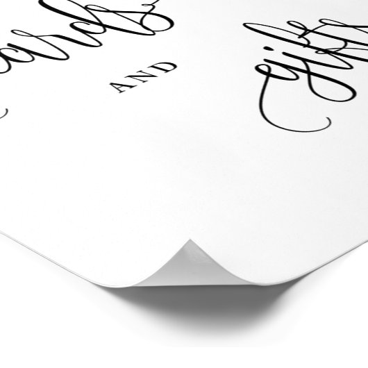 Karten und Geschenke, die Eukalyptus-Lavendel-Zeic Poster (Ecke)