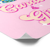 Karten und Geschenke Disco-Kugel Retro Groovy Gebu Poster (Ecke)