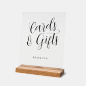 Karten und Geschenke einfache moderne Drehbuch Hoc Acrylschild (Winkel)