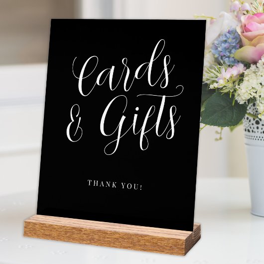 Karten und Geschenke einfache moderne Skript Hochz Acrylschild