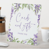 Karten und Geschenke Elegante Blumenschrift Hochze Sockelschild (In Situ)