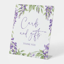 Karten und Geschenke Elegante Blumenschrift Hochze