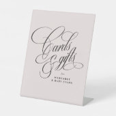 Karten und Geschenke elegante Dusche mit Duschbrau Sockelschild (Vorderseite)