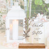 Karten und Geschenke Elegante Wildblumen Hochzeit Acrylschild