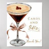 Karten und Geschenke Espresso Martini Brautparty Poster (Vorne)