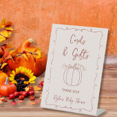 Karten und Geschenke Fall Hand gezogene Pumpkin Ba Sockelschild