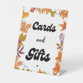 Karten und Geschenke Fall Pumpkin Gefallen Party-Z Sockelschild (Vorderseite)