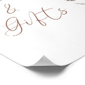 Karten und Geschenke für Brautpartys an der Küste Poster (Ecke)