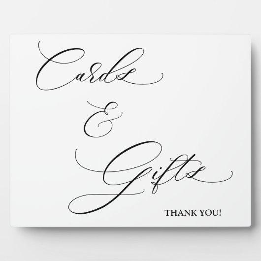 Karten und Geschenke für die Schrift Tabletop Plaq Fotoplatte (Vorderseite)