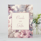 Karten und Geschenke für Hochzeiten, eleganter Blu (Stehend Vorderseite)