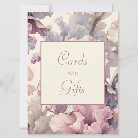 Karten und Geschenke für Hochzeiten, eleganter Blu (Vorderseite)