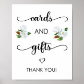 Karten und Geschenke für Hochzeiten Poster (Vorne)