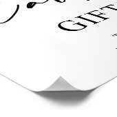Karten und Geschenke für Hochzeitssachen Poster (Ecke)