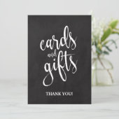 Karten und Geschenke für preiswerte Chalkboard-Zei (Stehend Vorderseite)