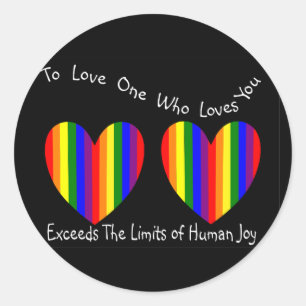 Karten und Geschenke für Schwule/Lesben Runder Aufkleber