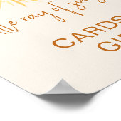 Karten und Geschenke für Sonnenanbeter Babydusche Poster (Ecke)