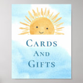 Karten und Geschenke für Sonnenanbeter Babydusche Poster (Vorne)