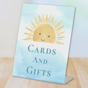 Karten und Geschenke für Sonnenanbeter Sockelschild