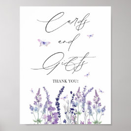 Karten und Geschenke für Wildblumen-Brautjungfernp Poster