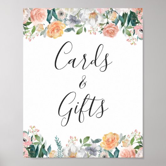 Karten und Geschenke Garten Blumen Rose Blumenstra Poster (Vorne)