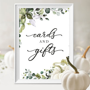 Karten und Geschenke Grünzeug Herbst-Baby-Party-Sc Poster