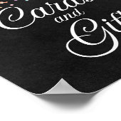 Karten und Geschenke Halloween Girl Baby Duschzeic Poster (Ecke)