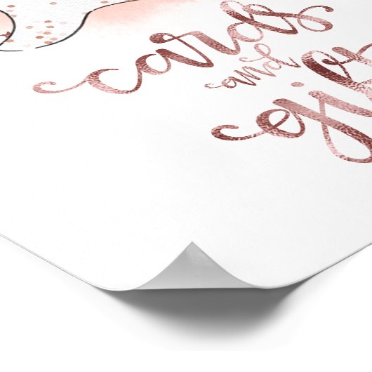 Karten und Geschenke Halloween Girl Baby Duschzeic Poster (Ecke)