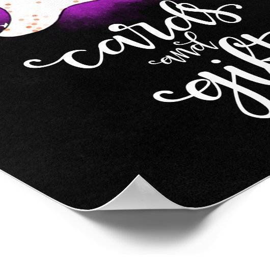 Karten und Geschenke Halloween Girl Baby Duschzeic Poster (Ecke)